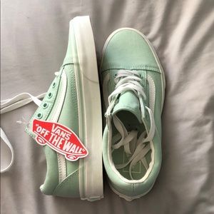 Mint green old skool Vans